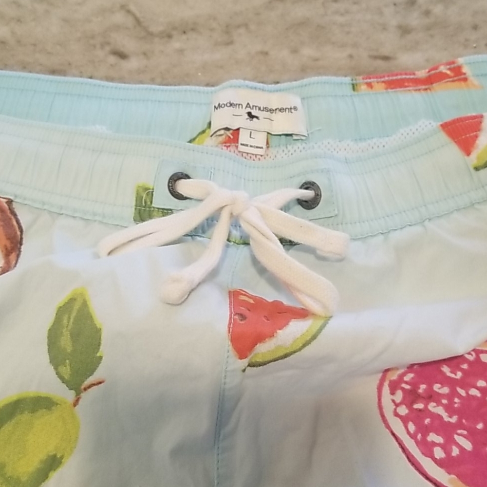 Mens swim trunks modern amusement size large